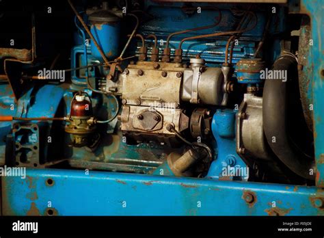 tractor engine motor stock photo alamy