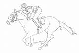 Racehorse sketch template