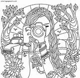 Teenages Sheets Detailed Mandala sketch template