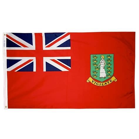 ft  ft british virgin island flag red