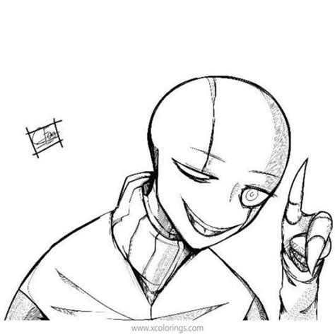 doctor gaster coloring pages xcoloringscom
