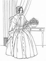 Noblewomen Coloring Pages Depending Obtain Effects Various Card Use sketch template