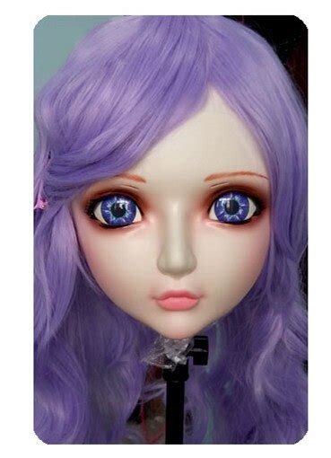 dm018 women girl sweet resin half head kigurumi bjd mask