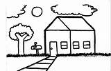 Drawing House Simple Line Outline Landscape Clipart Farmhouse Sketch Farm Drawings Good Tree Clip Clipartmag Elton Step John Building Outside sketch template