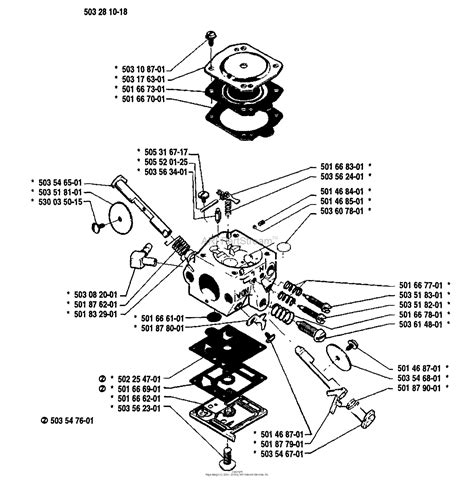 husqvarna    parts diagram  carburetor parts