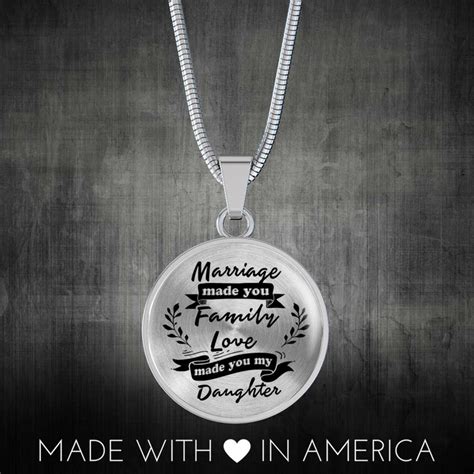 Marriage Made You My Daughter For Daughter In Law Necklace