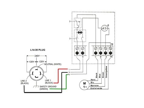 wiring diagram   prong amp  generator twist plug wiring