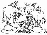 Jesus Coloring Baby Manger Pages Nativity Mary Color Christmas Away Printable Kids Getcolorings sketch template