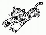 Coloring Tiger Pages Printable Kids Popular sketch template