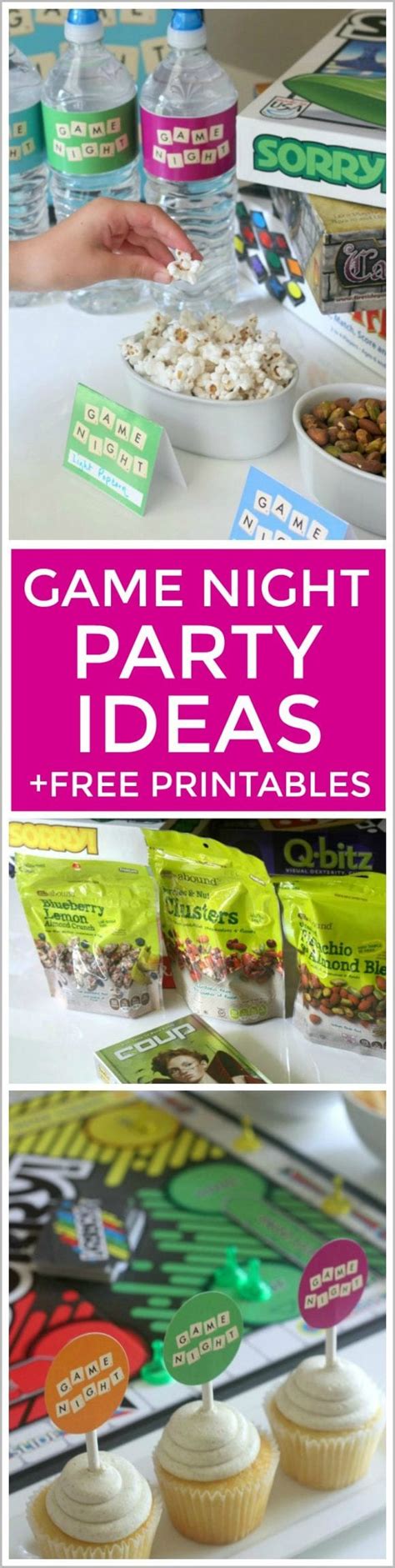 How To Throw A Game Night Party Free Printables Catch