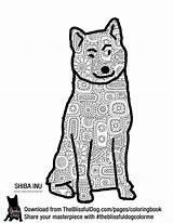Coloring Book Shiba Inu Pages Sassy Books sketch template