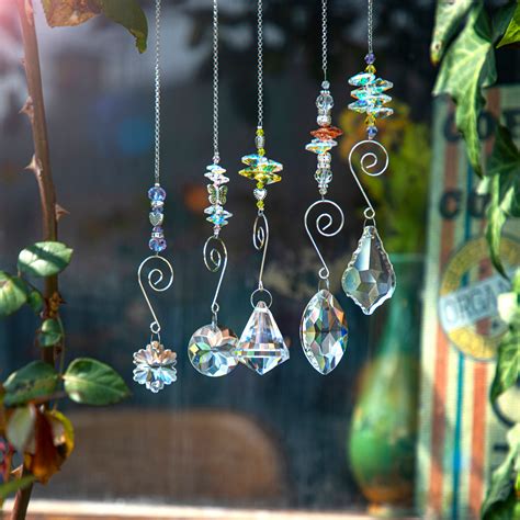 pcs crystals prisms suncatcher  window rainbow maker etsy