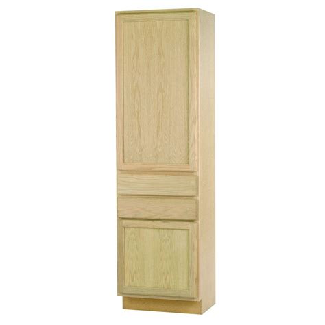 unfinished assembled       base pantry kitchen cabinet