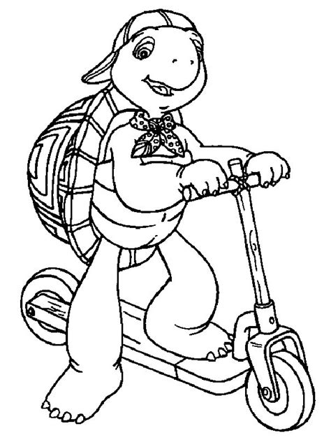 franklin coloring pages coloringpagescom turtle coloring pages