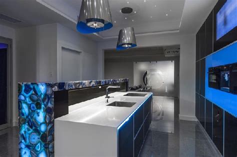 impressive blue kitchen designs