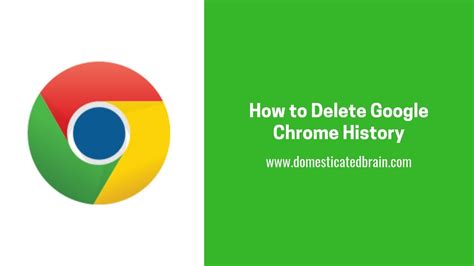 delete google chrome history youtube