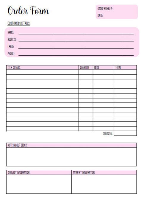 customer purchase log sales personalised order book pink spot order