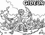 Gideon Coloring Pages Bible Heroes Ruth Printable Naomi Sunday School Colouring Kids Year Olds Color Torches Children Figures Netart Getdrawings sketch template
