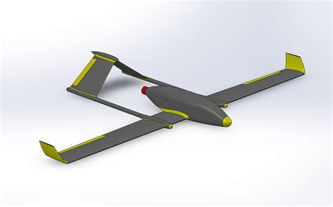 fmd  rc plane drone  model  printable cgtrader