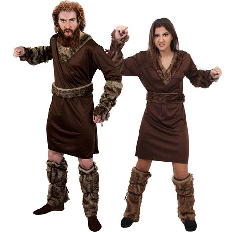 Couples Viking Costumes His And Hers Adult Medieval Warrior Fancy Dress