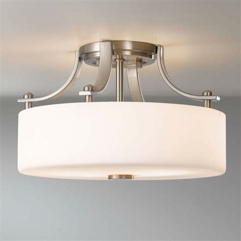white flushmount light fixture kitchen lighting fixtures ceiling