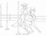 Pole Bending Equestrian Digital Coloring Stars Etsy Pony sketch template