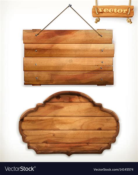 wooden board  wood royalty  vector image