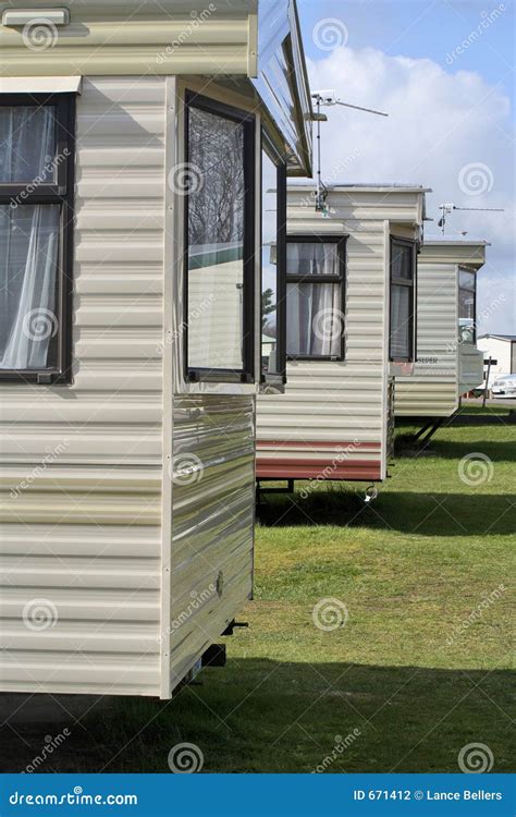 trailer homes stock photo image  holiday seaside england