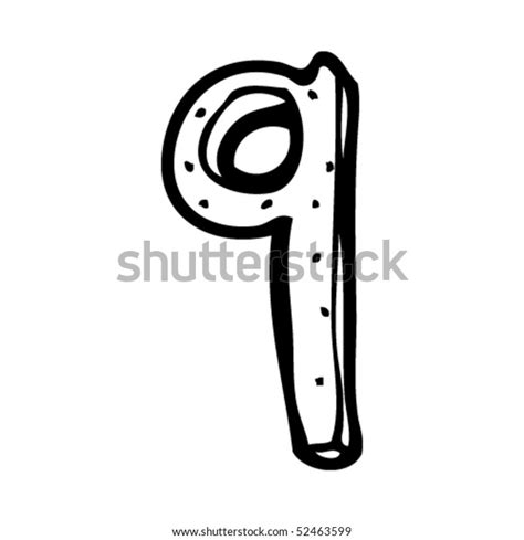 quirky childish drawing number  stock vector royalty