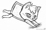 Nyan Cat Coloring Pages Sketch Printable Color Getdrawings Kids sketch template