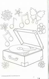 Coloring Pages Record Player Music Choose Board Players sketch template