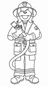 Firefighter Clipart Clip Wikiclipart sketch template