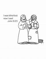 Jesus Heals Blind Man Bible Coloring Pages Kids School Lesson Sunday Sabbath Colouring Bartimaeus Lessons Activities Children Printable Crafts Choose sketch template