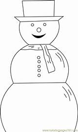 Snowman Coloring Cute Pages Printable Christmas Coloringpages101 Color Kids Online sketch template