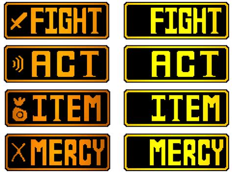 pixilart undertale custom fight act item mercy buttons