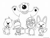 Pororo Coloring Pages Printable Friends Penguin Little Kids Disney Print Poby Korean Color Woody Buzz Toy Story Sheets Total Views sketch template