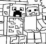 Friv Minecraft Coloring sketch template
