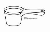 Mewarnai Gambar Peralatan Dapur Gayung sketch template