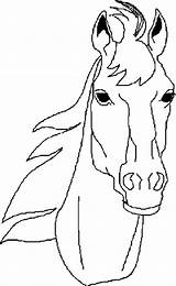 Horse Head Coloring Drawings sketch template