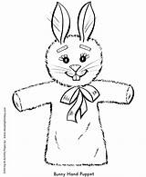 Coloring Easter Pages Bunny Animal Puppet Toy Hand Rabbit Clipart Printable Kids Bunnies Flag Activity French Print Toys Sheets Animals sketch template