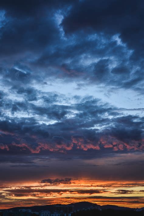 Fotos Gratis Cielo Resplandor Crepuscular Nube Horizonte Azul