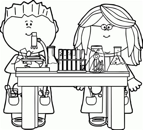printable science lab coloring pages coloring home