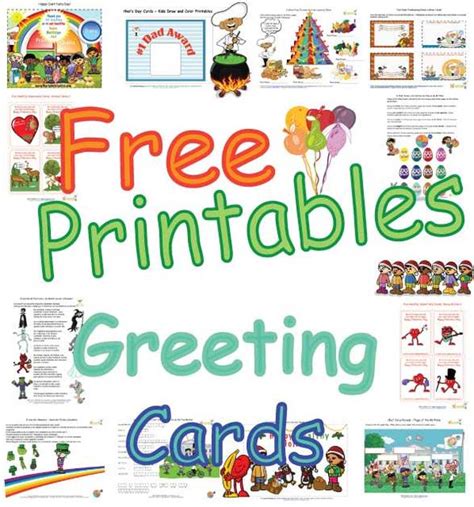 printable cards  kids cute printable kids greeting card making