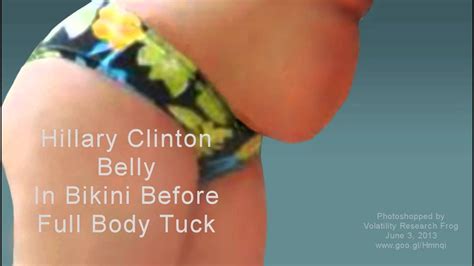 Breaking News Hillary Clinton Belly In Bikini Youtube