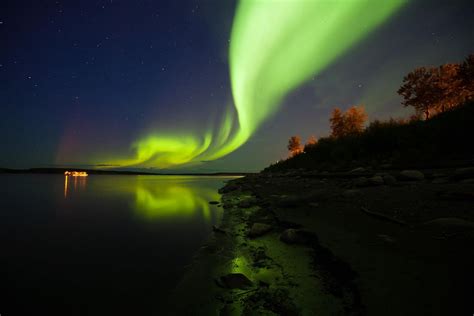 aurora the polar lights the green song aurora over canada