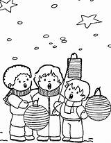 Christmas Coloring Pages Singing Coloringpages1001 Books sketch template