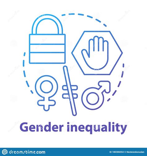 Gender Inequality Concept Icon Sex Discrimination Idea Thin Line