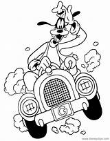 Goofy Coloring Pages Disneyclips Driving Car Disney His Funstuff sketch template
