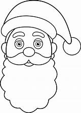 Santa Clip Claus Face Clipart Outline Drawing Christmas Father Line Head Cliparts Lineart Transparent Coloring Pages Library Dad Webstockreview Sweetclipart sketch template
