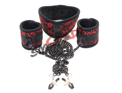 new bondage restraint system sex restraint collar with handcuffs and